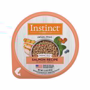 Instinct Minced Cups Alimento Húmedo para Gato Receta de Salmón Picado, 99 g Instinct Minced Cups Alimento Húmedo para Gato Receta de Salmón Picado, 99 g