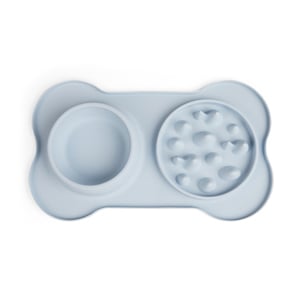 EveryYay Better Together Comedero Doble Slow Feeder para Comida y agua para Perro, Azul EveryYay Better Together Comedero Doble Slow Feeder para Comida y agua para Perro, Azul