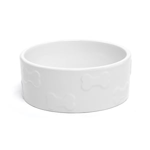 ParkLife Manor Tazón de Cerámica Diseño Huesos Color Blanco para Perro, 2 Tazas ParkLife Manor Tazón de Cerámica Diseño Huesos Color Blanco para Perro, 2 Tazas