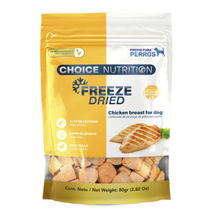 Choice Nutrition Freeze Dried Premio Liofilizado de Pechuga de Pollo para Perro, 80 g Choice Nutrition Freeze Dried Premio Liofilizado de Pechuga de Pollo para Perro, 80 g