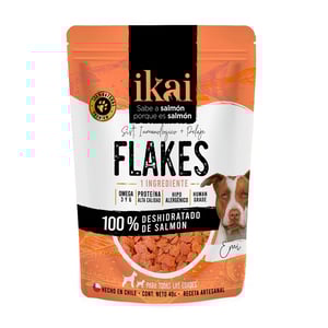 Ikai Flakes Premio Hojuelas Natural Deshidratadas para Perro Receta Salmón, 40 g Ikai Flakes Premio Hojuelas Natural Deshidratadas para Perro Receta Salmón, 40 g