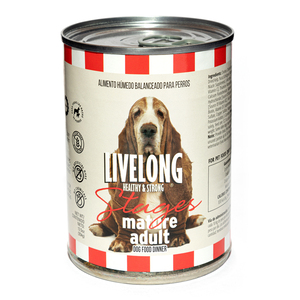 Livelong Healthy & Strong Alimento Natural Húmedo Receta Pollo para Perro Senior, 354 g Livelong Healthy & Strong Alimento Natural Húmedo Receta Pollo para Perro Senior, 354 g