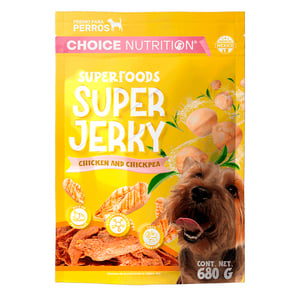 Choice Nutrition Super Jerky Premios de Carne Seca para Perro Adulto Receta Pollo y Garbanzos, 680 g Choice Nutrition Super Jerky Premios de Carne Seca para Perro Adulto Receta Pollo y Garbanzos, 680 g