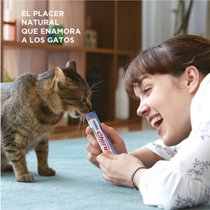 Inaba Churu Premio Cremoso Natural para Gato Todas las Etapas de Vida Variedad Atún y Atún con Viera, 1 Paquete