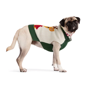 Merry Makings Suéter con Diseño de Reno Navideño para Perro, Mediano
