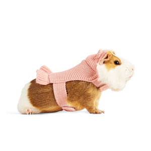 Youly Fall Winter Suéter Tejido Color Rosa con Capucha y Orejas para Pequeñas Mascotas, Unitalla