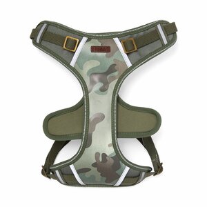Reddy Arnés Reflejante Diseño Camuflaje Ajuste Romano para Perro, Verde