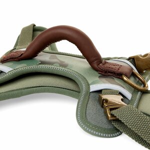 Reddy Arnés Reflejante Diseño Camuflaje Ajuste Romano para Perro, Verde