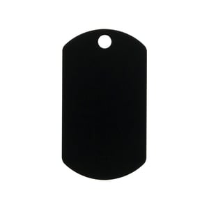 Hillman Group Placa de Identificación Grabable Militar Negro para Perro, Grande Hillman Group Placa de Identificación Grabable Militar Negro para Perro, Grande