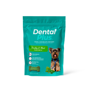 Dental Plus Galletas para la Salud Dental Receta Menta y Perejil para Perro, 180 g