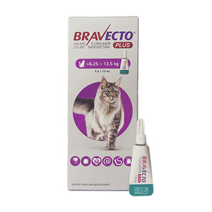 Bravecto Plus Pipeta Desparasitante Externa e Interna para Gato, 500 mg