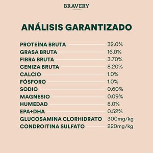 Bravery Alimento Seco Natural Libre de Granos para Gato Adulto Receta Salmón, 7 kg