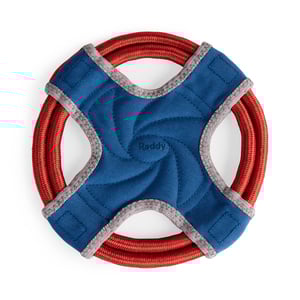 Reddy On-the-Go Frisbee con Cuerda Color Azul para Perro, Chico Reddy On-the-Go Frisbee con Cuerda Color Azul para Perro, Chico