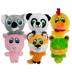 Multipet Knobby Noggins Peluche con Pelota y Squeaker Diseño Surtido para Perro, Mediano Multipet Knobby Noggins Peluche con Pelota y Squeaker Diseño Surtido para Perro, Mediano