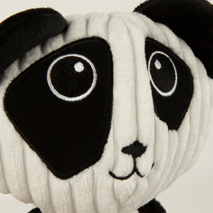 Trusty Pup Strong 'N Silent Panda de Peluche con Squeaker Ultrasónico para Perro, Mediano