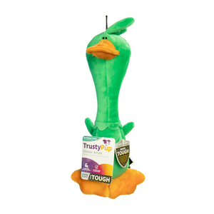 Trusty Pup Tough 'N Fun Pato de Peluche Resistente para Perro, Grande