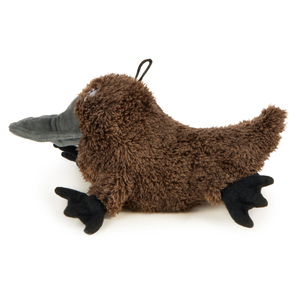 Trusty Pup Strong 'N Silent Ornitorrinco de Peluche con Squeaker Ultrasónico para Perro, Grande