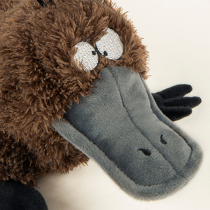 Trusty Pup Strong 'N Silent Ornitorrinco de Peluche con Squeaker Ultrasónico para Perro, Grande
