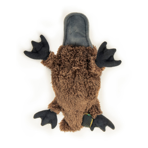 Trusty Pup Strong 'N Silent Ornitorrinco de Peluche con Squeaker Ultrasónico para Perro, Grande