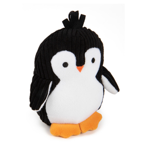 Trusty Pup Strong 'N Silent Pingüino de Peluche con Squeaker Ultrasónico para Perro, Mediano