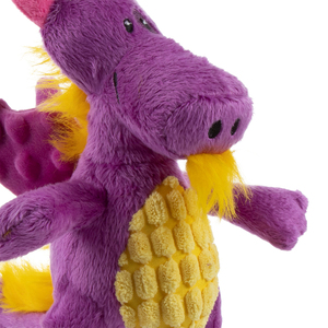 Trusty Pup Tough 'N Fun Dragón de Peluche Resistente para Perro, Grande