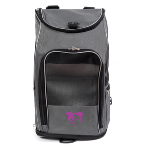 Trusty Pup Mochila y Transportadora 2 en 1 para Perro y Gato Color Gris, Mediana Trusty Pup Mochila y Transportadora 2 en 1 para Perro y Gato Color Gris, Mediana