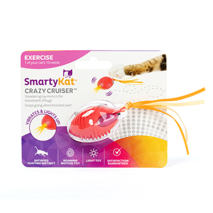 SmartyKat Crazy Cruiser Juguete Electrónico con Luz y Vibración para Gato, Unitalla SmartyKat Crazy Cruiser Juguete Electrónico con Luz y Vibración para Gato, Unitalla