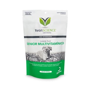 VetriScience Canine Plus Masticables Multivitamínicos para Perro Senior, 60 tabletas VetriScience Canine Plus Masticables Multivitamínicos para Perro Senior, 60 tabletas