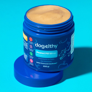 Dogelthy Peanut Pill Wrap Recubrimiento para Medicamentos Sabor Crema de Cacahuate para Perro, 200 g