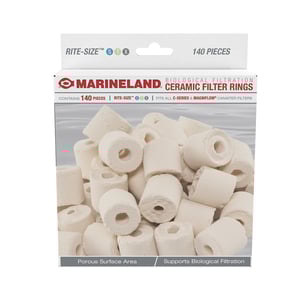 Marineland Material Filtrante Anillo de Cerámica para Peces, 140 Piezas Marineland Material Filtrante Anillo de Cerámica para Peces, 140 Piezas