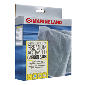 Marineland Repuesto de Filtro Bolsa de Carbón Activado para Peces, 2 Piezas
