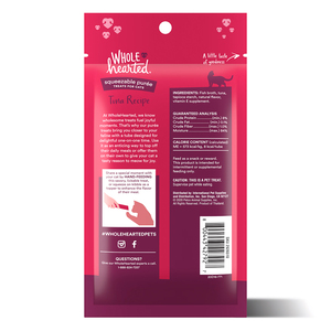 WholeHearted Squeezable Premio Cremoso para Gato Todas las Edades Receta Atún, 56 g