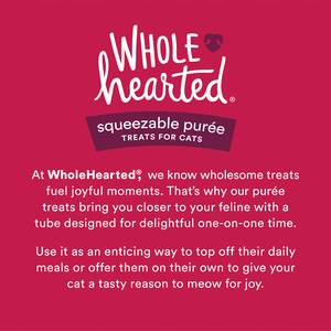 WholeHearted Squeezable Premio Cremoso para Gato Todas las Edades Receta Atún, 56 g