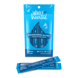 WholeHearted Squeezable Premio Cremoso para Gato Todas las Edades Receta Salmón, 56 g