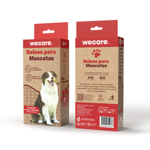 Wecare Bolsas Biodegradables y Compostables para Desechos de Perro, 60 Bolsas