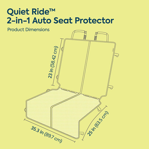 Sherpa Quiet Ride Protector de Uno o Dos Asientos de Auto para Perro, Unitalla
