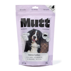 Mutt Sistema Cardíaco Premios Tipo Jerky para Perro Senior Receta Corazón de Res, 80 g Mutt Sistema Cardíaco Premios Tipo Jerky para Perro Senior Receta Corazón de Res, 80 g