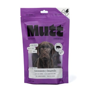 Mutt Crecimiento y Desarrollo Premios Tipo Jerky para Cachorro Receta Hígado de Res, 100g Mutt Crecimiento y Desarrollo Premios Tipo Jerky para Cachorro Receta Hígado de Res, 100g