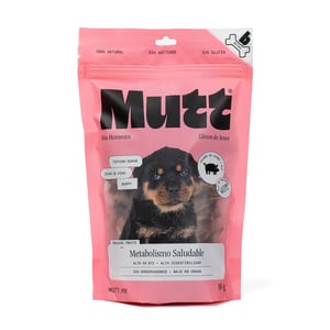 Mutt Metabolismo Premios Tipo Jerky para Cachorro Receta Pulmón de Cerdo, 80g Mutt Metabolismo Premios Tipo Jerky para Cachorro Receta Pulmón de Cerdo, 80g