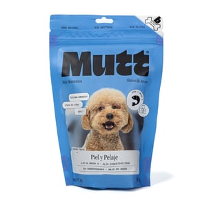 Mutt Piel y Pelaje Premios Tipo Jerky para Perro Adulto Receta Atún, 80 g  Mutt Piel y Pelaje Premios Tipo Jerky para Perro Adulto Receta Atún, 80 g