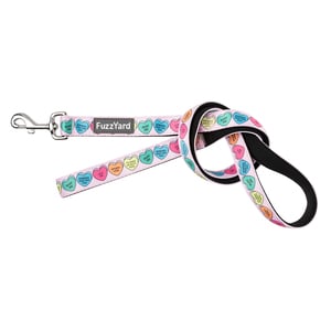 FuzzYard Candy Hearts Correa de Neopreno Estampado de Corazones para Perro, 1.4 m FuzzYard Candy Hearts Correa de Neopreno Estampado de Corazones para Perro, 1.4 m