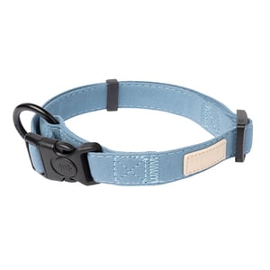 FuzzYard Life Collar Azul con Doble Seguro Broche y Botón de Bloqueo para Perro, Mediano FuzzYard Life Collar Azul con Doble Seguro Broche y Botón de Bloqueo para Perro, Mediano