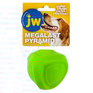 JW Pet Company Pelota Megalast Rebote Irregular Color Verde para Perro, Mediano JW Pet Company Pelota Megalast Rebote Irregular Color Verde para Perro, Mediano