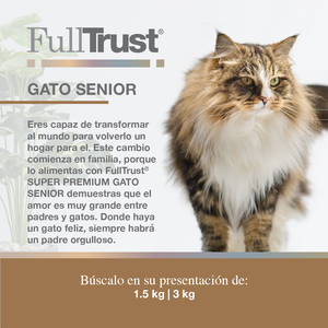 FullTrust Alimento Seco para Gato Senior, 3 kg