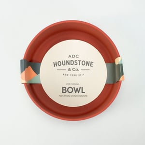 ADC Houndstone & Co. Tazón de Silicón Color Terracota para Perro, 1 Pieza ADC Houndstone & Co. Tazón de Silicón Color Terracota para Perro, 1 Pieza