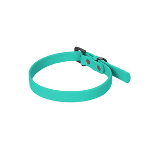 Petspaces Monocromático Collar a Prueba de Agua y Olores Color Azul Teal para Perro, Chico Petspaces Monocromático Collar a Prueba de Agua y Olores Color Azul Teal para Perro, Chico