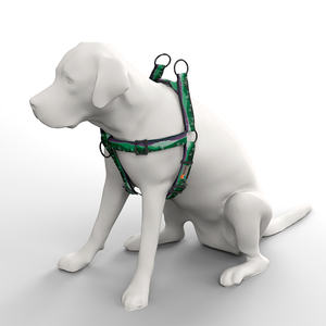 Wingo Outdoors Suzie Arnés Híbrido de Ajuste Americano Diseño Estrellas Sobre el Bosque para Perro, Mediano