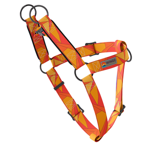 Wingo Outdoors Suzie Arnés Híbrido de Ajuste Americano Diseño Mosaico de Llamas para Perro, Mediano Wingo Outdoors Suzie Arnés Híbrido de Ajuste Americano Diseño Mosaico de Llamas para Perro, Mediano