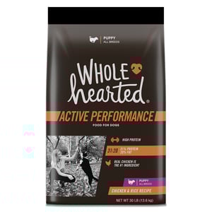 WholeHearted Active Performance Alimento para Perro Activo para Cachorro Todas las Razas Receta Pollo, 13.6 kg WholeHearted Active Performance Alimento para Perro Activo para Cachorro Todas las Razas Receta Pollo, 13.6 kg