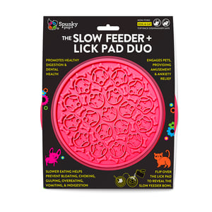 Spunky Pup Slow Feeder 2 en 1 Modelo Doggy para Perro, Unitalla Spunky Pup Slow Feeder 2 en 1 Modelo Doggy para Perro, Unitalla